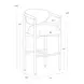 Gavina Gifford Script Upholstered Bar Stool