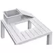 Nash Outdoor Seating Buff 7 Piece Outdoor Modular Sectional with Coffee Table