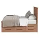 Oak Park Taupe King Storage Panel Bed with 9 Drawers