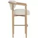 Sigrid Monument Oatmeal Upholstered Bar Stool