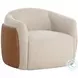 Caris Santa Cruz Oatmeal Swivel Lounge Chair