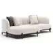 Madera Oatmeal 2 Piece Modular LAF Chaise Sectional with Pillows