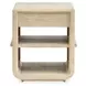 Sunset Cove Sanibel Brown Rectangular Chairside End Table