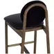 Claribel Bravo Black and Abbington Black Upholstered Bar Stool