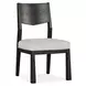 Tauren Gray Upholstered Solid Back Side Chair Set of 2