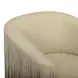 Shag Me Tan Upholstered Swivel Accent Chair