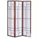900110 Cherry 3 Panel Folding Screen
