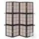 900166 Cappuccino 4 Panel Folding Screen