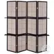 900166 Cappuccino 4 Panel Folding Screen