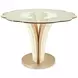 London Place Creamy Pearl 90" Oval Entry Table