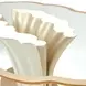 London Place Creamy Pearl 90" Oval Entry Table