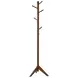 Devlin Walnut 6 Hooks Coat Rack