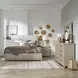 Belmar Washed Taupe and Silver Champagne 8 Drawer Dresser with Mirror