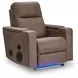 Flinlock Caramel Glider Power Recliner with Audio System