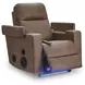 Flinlock Caramel Glider Power Recliner with Audio System