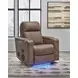 Flinlock Caramel Glider Power Recliner with Audio System
