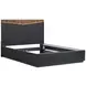 Kayner Charcoal Platform Bedroom Set