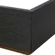 Kayner Charcoal King Platform Bed with LED and USB Charging