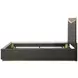 Kayner Charcoal King Platform Bed with LED and USB Charging