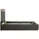 Kayner Charcoal King Platform Bed with LED and USB Charging