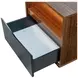 Kayner Charcoal 1 Drawer Nightstand with LED