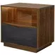 Kayner Charcoal 1 Drawer Nightstand with LED