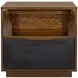 Kayner Charcoal 1 Drawer Nightstand with LED