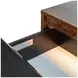 Kayner Charcoal 2 Drawer Nightstand with LED