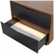 Kayner Charcoal 2 Drawer Nightstand with LED