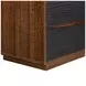 Kayner Charcoal 2 Drawer Nightstand with LED