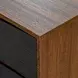 Kayner Charcoal 2 Drawer Nightstand with LED