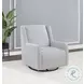 Serra Dove Gray Swivel Glider Chair