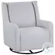 Serra Dove Gray Swivel Glider Chair