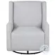 Serra Dove Gray Swivel Glider Chair