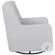 Serra Dove Gray Swivel Glider Chair