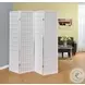 902626 White 4 Panel Folding Screen