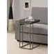 Pedro Weathered Grey And Black Accent Table