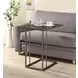 Pedro Weathered Grey And Black Accent Table