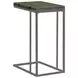 Pedro Weathered Grey And Black Accent Table