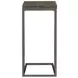 Pedro Weathered Grey And Black Accent Table