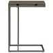 Pedro Weathered Grey And Black Accent Table