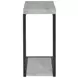 Beck Cement And Black Accent Table