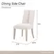 Lotus Bay Tusk Upholstered Dining Side Chair Set of 2