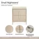 Lotus Bay Sand 2 Drawer Small Nightstand