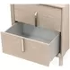 Lotus Bay Sand 2 Drawer Small Nightstand