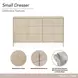 Lotus Bay Sand 6 Drawer Small Dresser