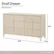 Lotus Bay Sand 6 Drawer Small Dresser