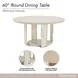 Lotus Bay Sand 60" Round Dining Table