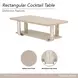 Lotus Bay Sand Rectangular Cocktail Table
