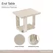 Lotus Bay Sand Rectangular End Table